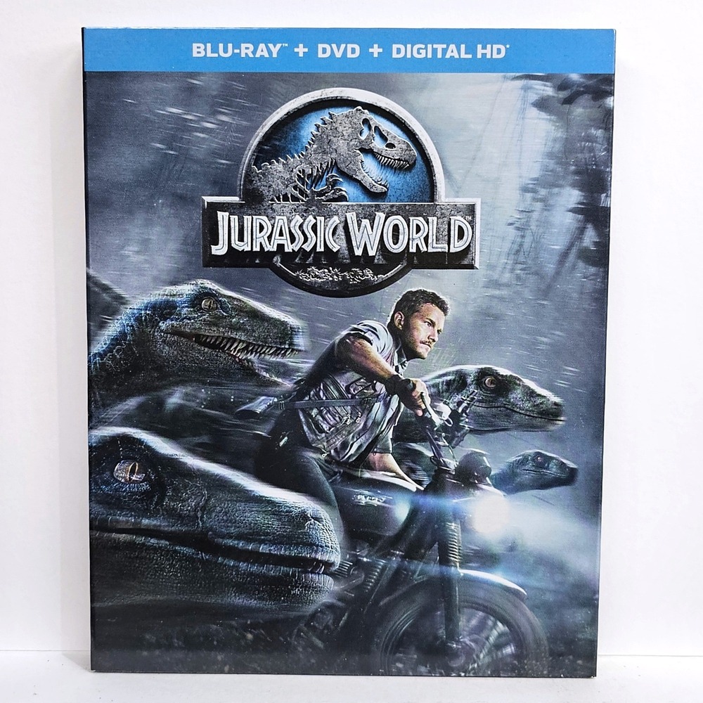 Jurassic‎ World Blu-ray DVD Limited Edition Chris Pratt 2015 Sci-Fi Movie